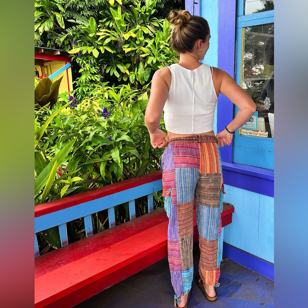 Colorful cotton pants